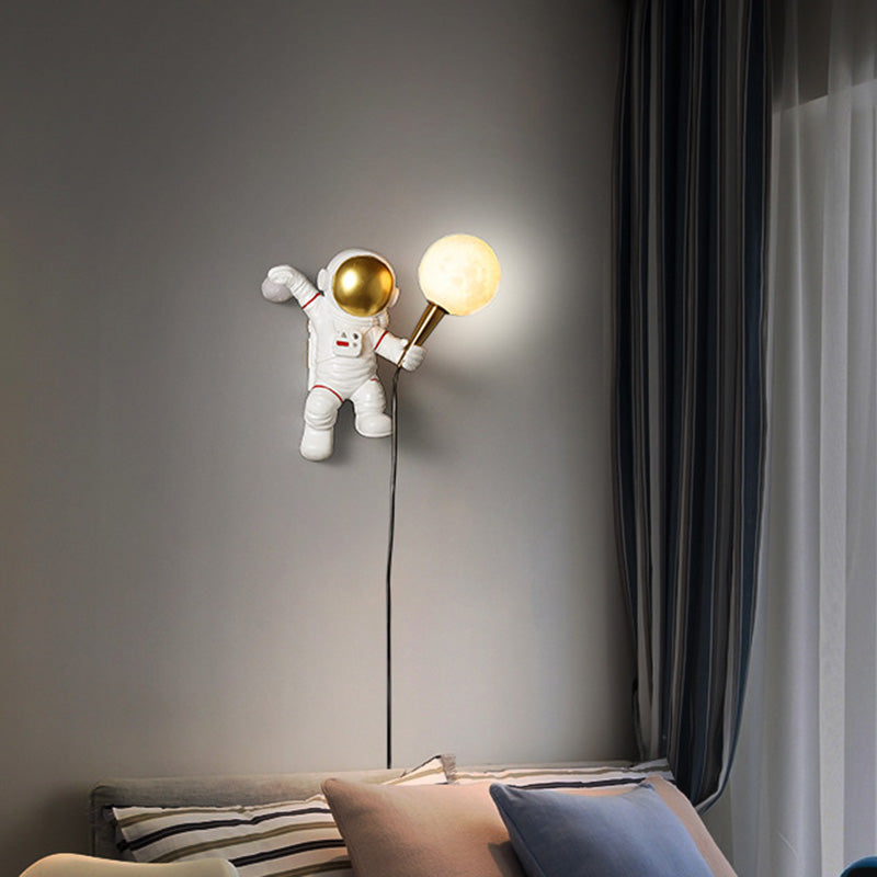 Minimalismo moderno Disparo de pared doméstica con sombra blanca para la habitación de los niños del dormitorio