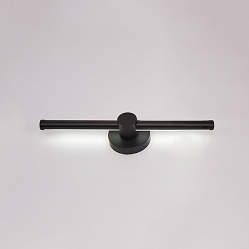 Metalen lineaire wandlicht SCONCES LED HEDENDAAGE WANDELEMUST LICHTBRIJFTE IN ZWART