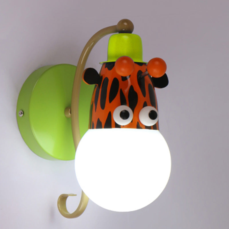 Luces creativas de luz de pared de estilo moderno Lámpara de forma de animal para la habitación del niño dormitorio