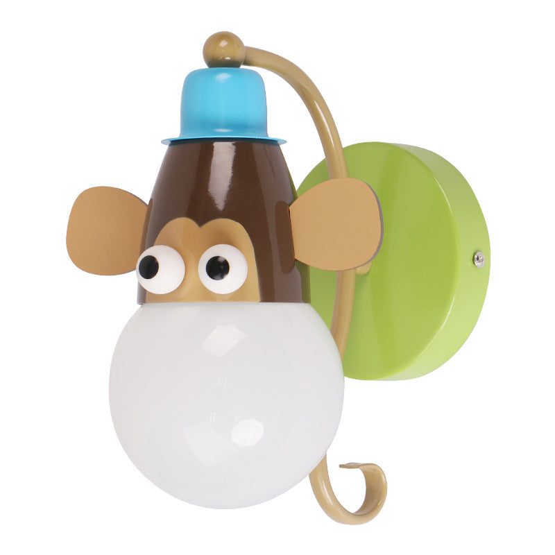 Luces creativas de luz de pared de estilo moderno Lámpara de forma de animal para la habitación del niño dormitorio