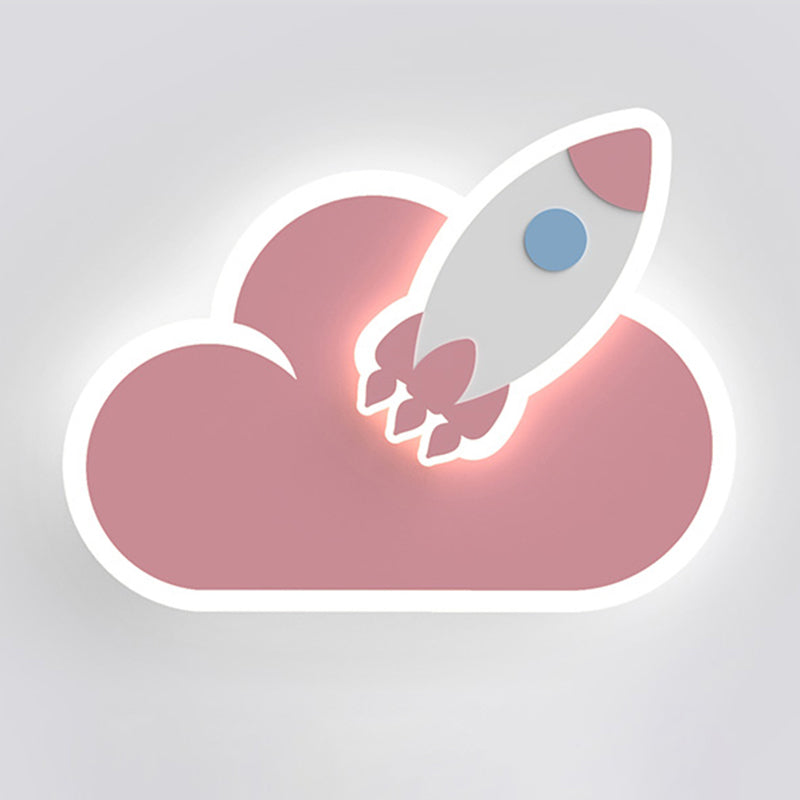 Kids Multiple Shaped Wall Mounted Light Fixture Bedroom Wall Mount Light Fixture