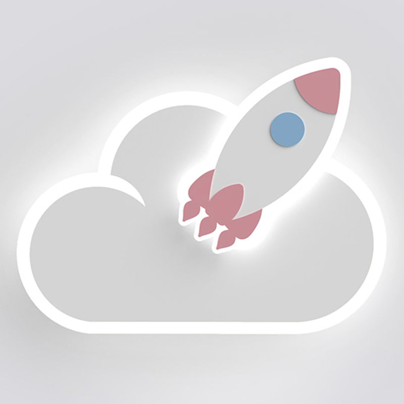 Kids Multiple Shaped Wall Mounted Light Fixture Bedroom Wall Mount Light Fixture