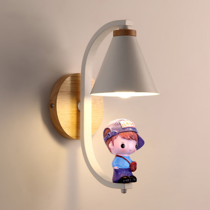 Créativité Mall Mur Sconce Boy and Girl Wall Murd Lightture For Child Room
