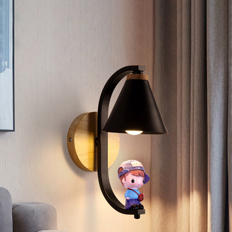 Créativité Mall Mur Sconce Boy and Girl Wall Murd Lightture For Child Room