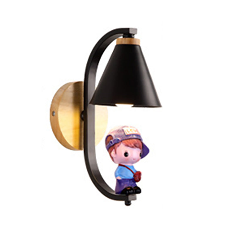 Créativité Mall Mur Sconce Boy and Girl Wall Murd Lightture For Child Room