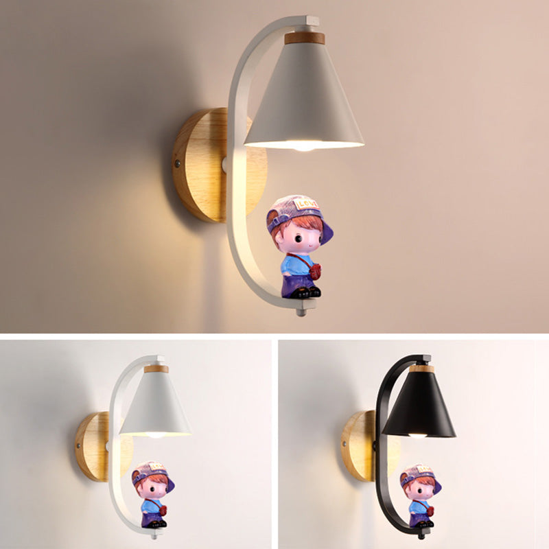 Créativité Mall Mur Sconce Boy and Girl Wall Murd Lightture For Child Room