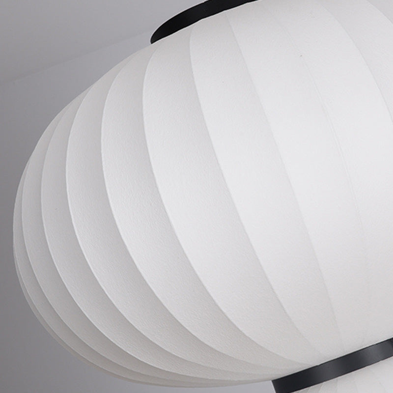 Minimalistischer Stil hängend hängendes leichte Kit weiße Laterne hängende Deckenleuchte mit Stofffarben