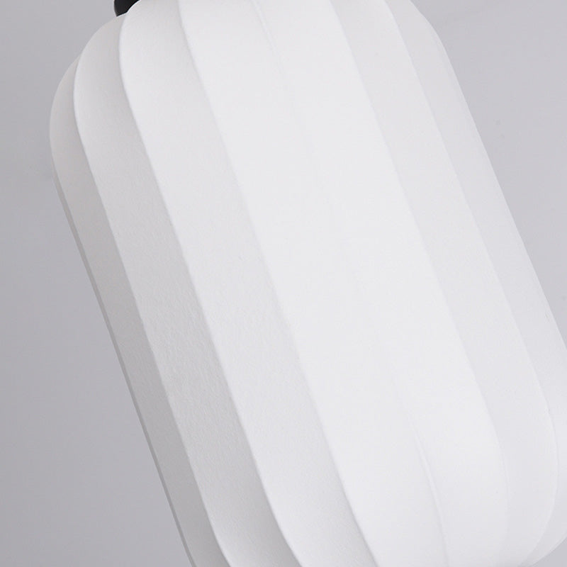 Minimalistischer Stil hängend hängendes leichte Kit weiße Laterne hängende Deckenleuchte mit Stofffarben