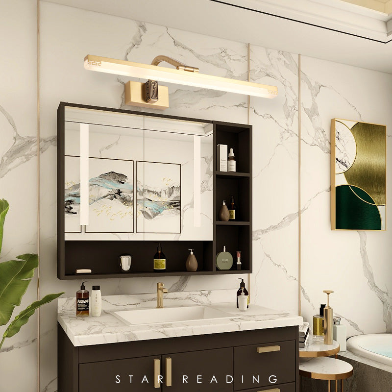 Contemporary Minimalist Vanity Light Fixtures with Glass Shade for Bathroom Washing Room