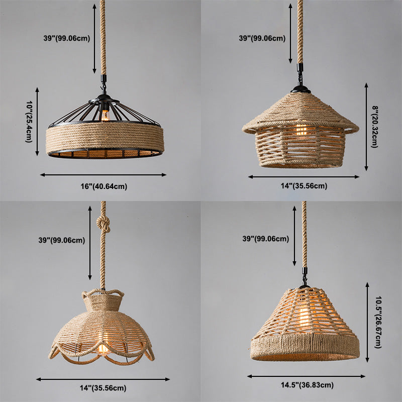 Schattierende Anhängerleuchten Seilleuchte für industrielle Stile in Beige