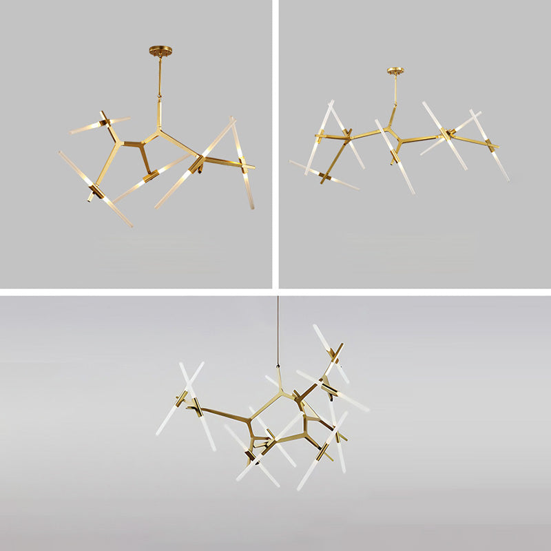 Plafond de lampe à LED multi-lumière contemporaine Light Hanging Light Geométrique moderne Light