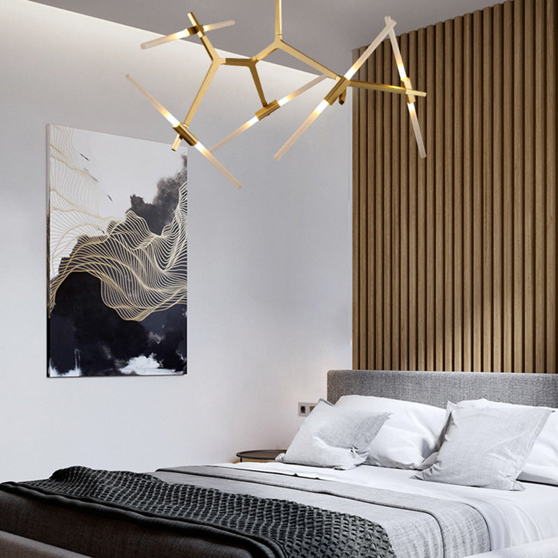 Plafond de lampe à LED multi-lumière contemporaine Light Hanging Light Geométrique moderne Light