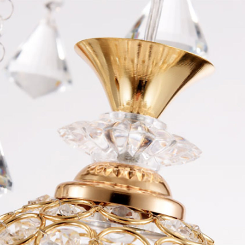 Einfachheit runde Anhänger Deckenleuchte Kristall Esszimmer LED Pendelleuchte Leuchte