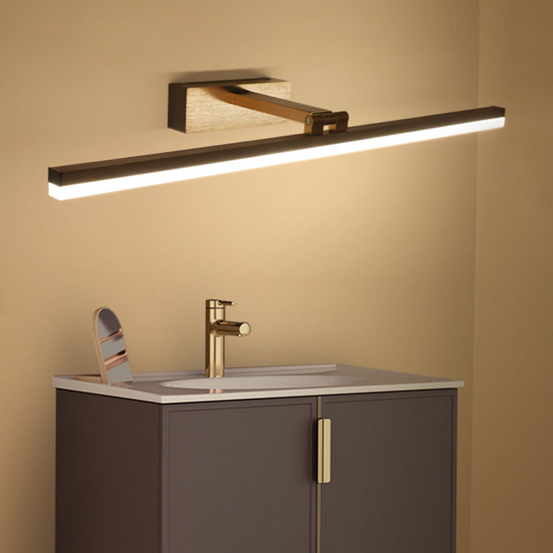 Modernist Single-Bulb Copper Mirror Front Light LED Metallic Wall Mounted Light for Bathroom