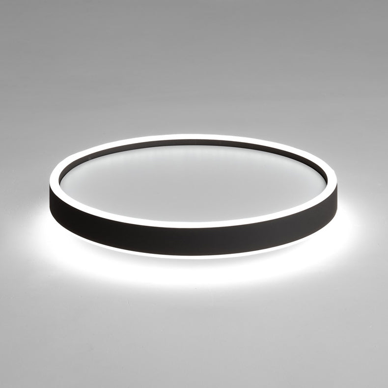 Metal Circular Flush mount Ceiling Lamp Minimalism Style LED Flush Mount Lighting for Bedroom