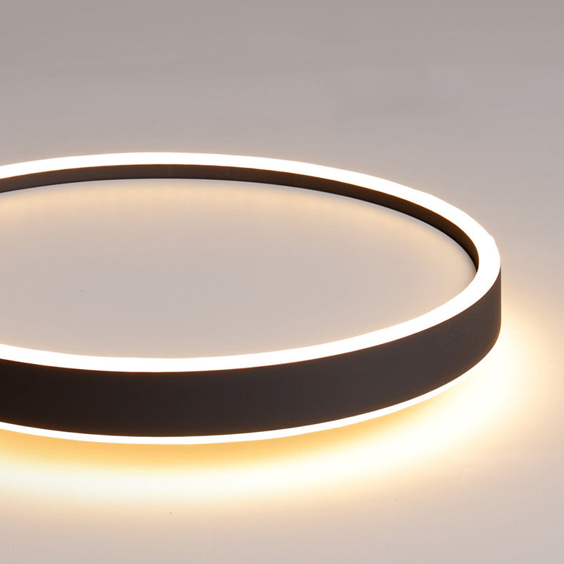 Metal Circular Flush mount Ceiling Lamp Minimalism Style LED Flush Mount Lighting for Bedroom