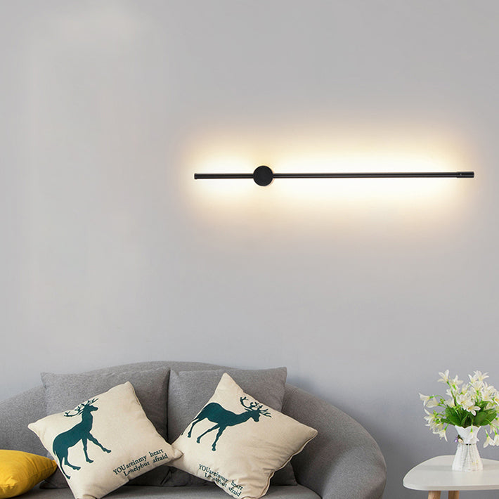 LED Flush Mount Wall Sconce with Acrylic Shade Modern Sconce Light Fixture