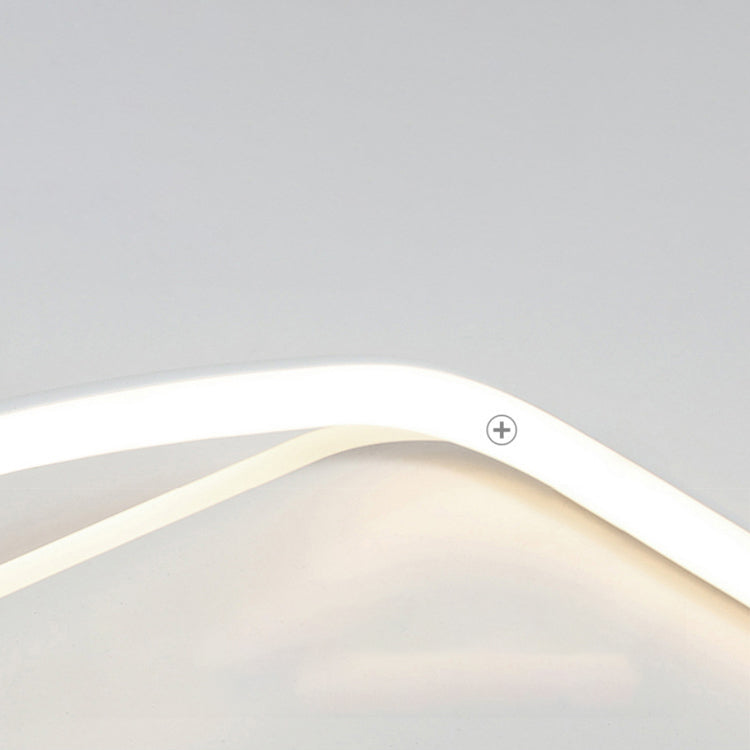 Plafonnier ombragé pour chambre à coucher, luminaire minimaliste à LED en métal, blanc