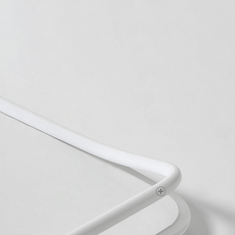 Plafonnier ombragé pour chambre à coucher, luminaire minimaliste à LED en métal, blanc