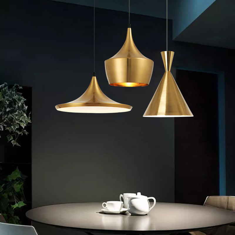 Cafe 1 Head Metal Hanging Light Postmodern Style Style Light Restaurant Hanging Light