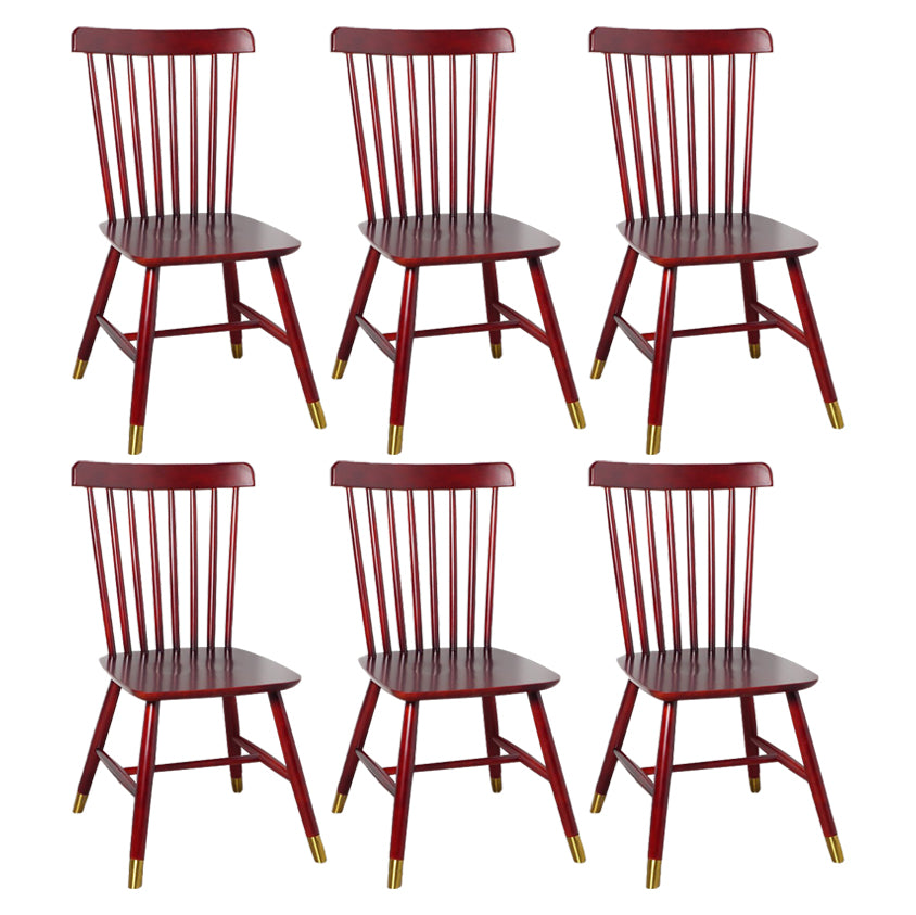 Traditional Wood Windsor Back Side Chair 19'' Wide Indoor Dining Chair
