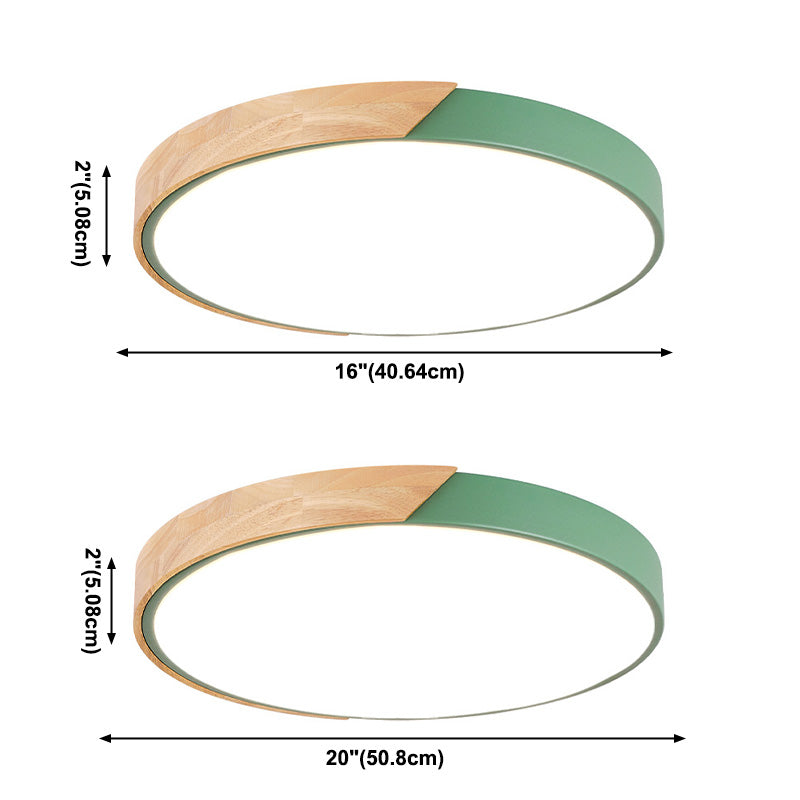 Macron LED Light Fixture Acryl Kleurrijke Plafond Mount Licht voor Zitkamer