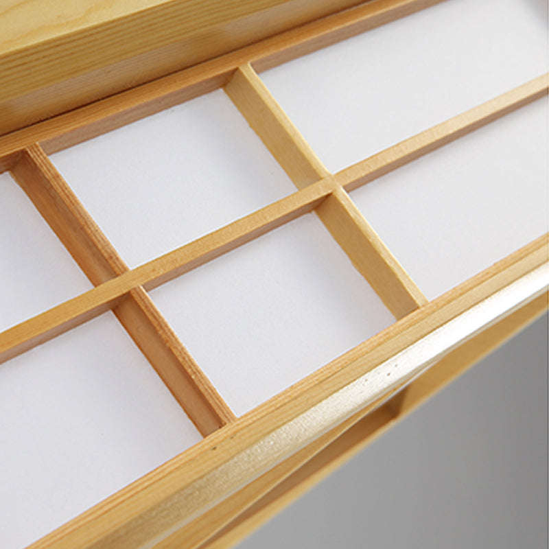 Luminaires encastrés carrés, lampe encastrée moderne beige avec abat-jour en acrylique