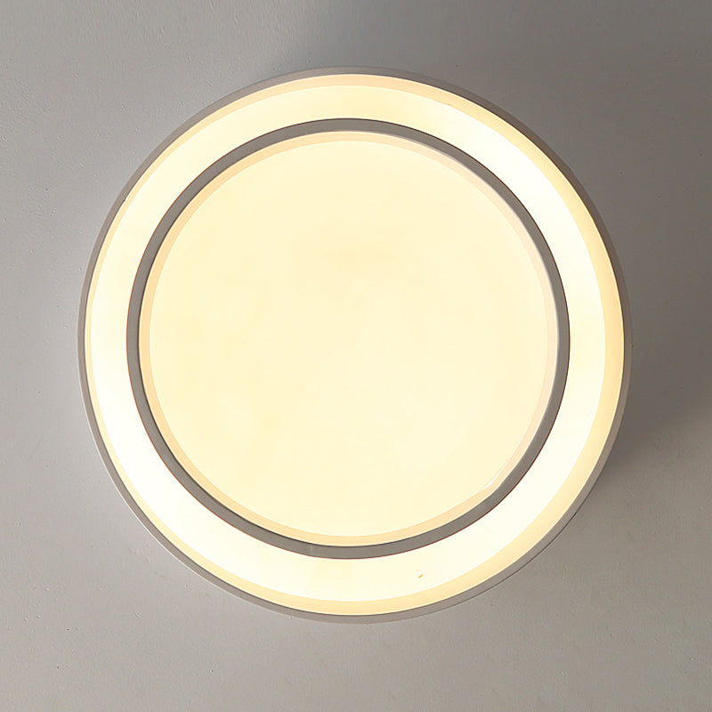 Moderne Stijl Ronde Flush Mount Licht Metaal 1 Licht Plafond Licht voor Slaapkamer