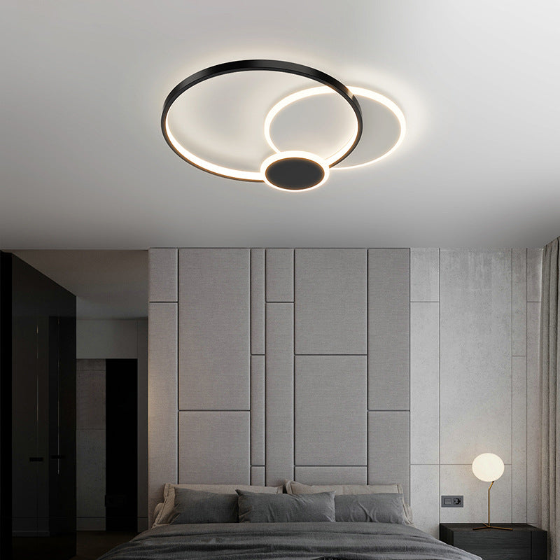 Creatieve Plafond Mount Light Fixture met Witte Acryl Shade voor Woonkamer