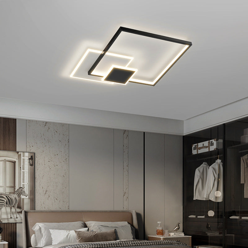 Creatieve Plafond Mount Light Fixture met Witte Acryl Shade voor Woonkamer