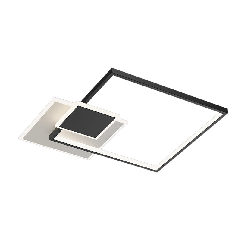 Creatieve Plafond Mount Light Fixture met Witte Acryl Shade voor Woonkamer