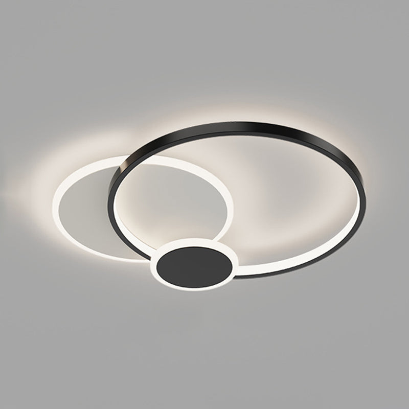 Creatieve Plafond Mount Light Fixture met Witte Acryl Shade voor Woonkamer