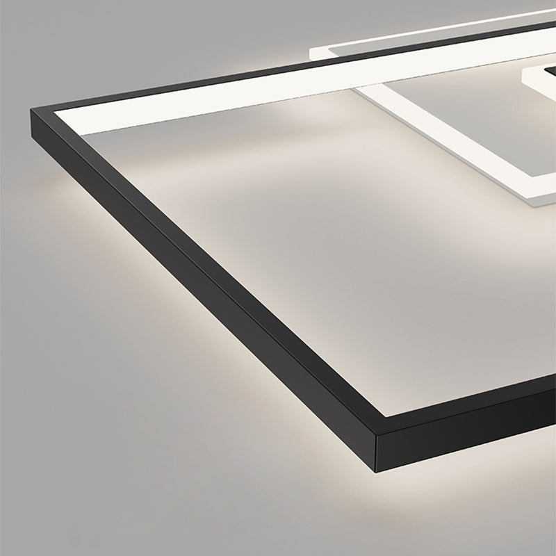 Creatieve Plafond Mount Light Fixture met Witte Acryl Shade voor Woonkamer