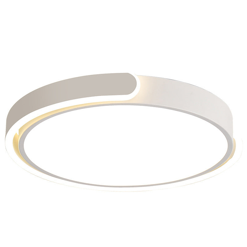 Moderne plafondmontagelamp met ronde acrylkap voor woonkamer