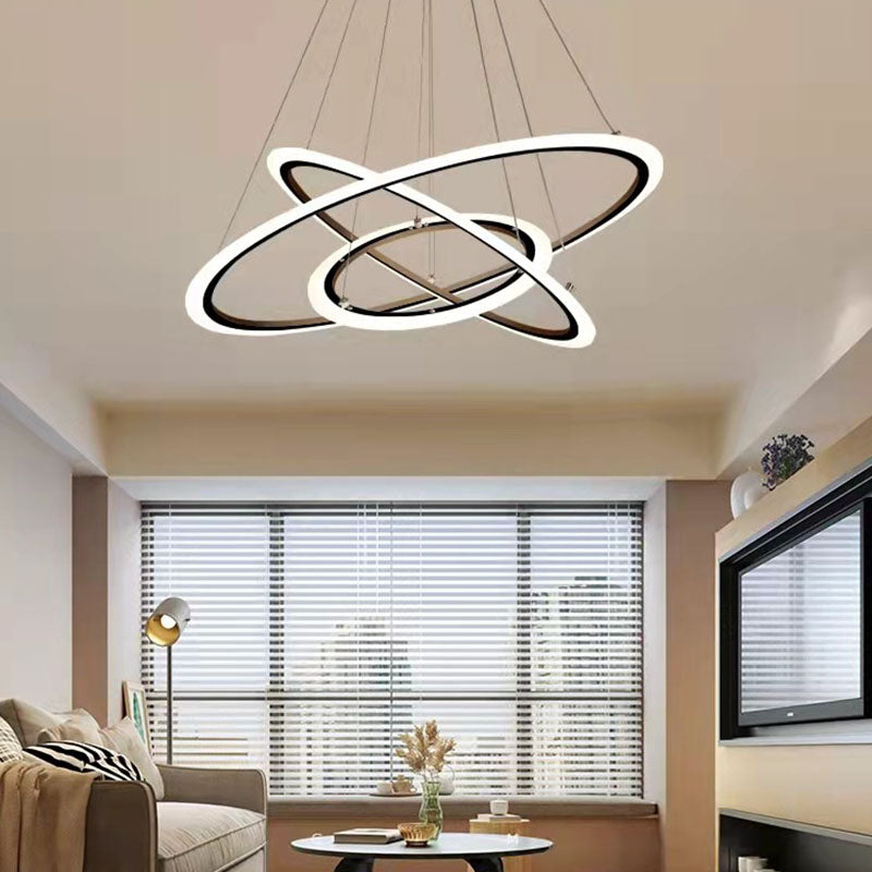 Multi-Tier Chandelier Light Fixture Modern Simplicity Acrylic Pendant Lighting for Restaurant