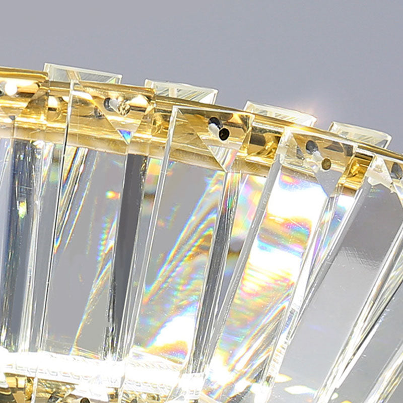 Multi-Tier Chandelier Light Fixture Modern Simplicity Crystal Pendant Lighting for Restaurant