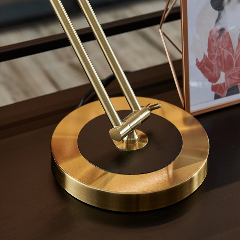 Moderne Stil verjüngter Tischlampe Metall Schlafzimmer Nächte und Lampe mit Kreisbasis