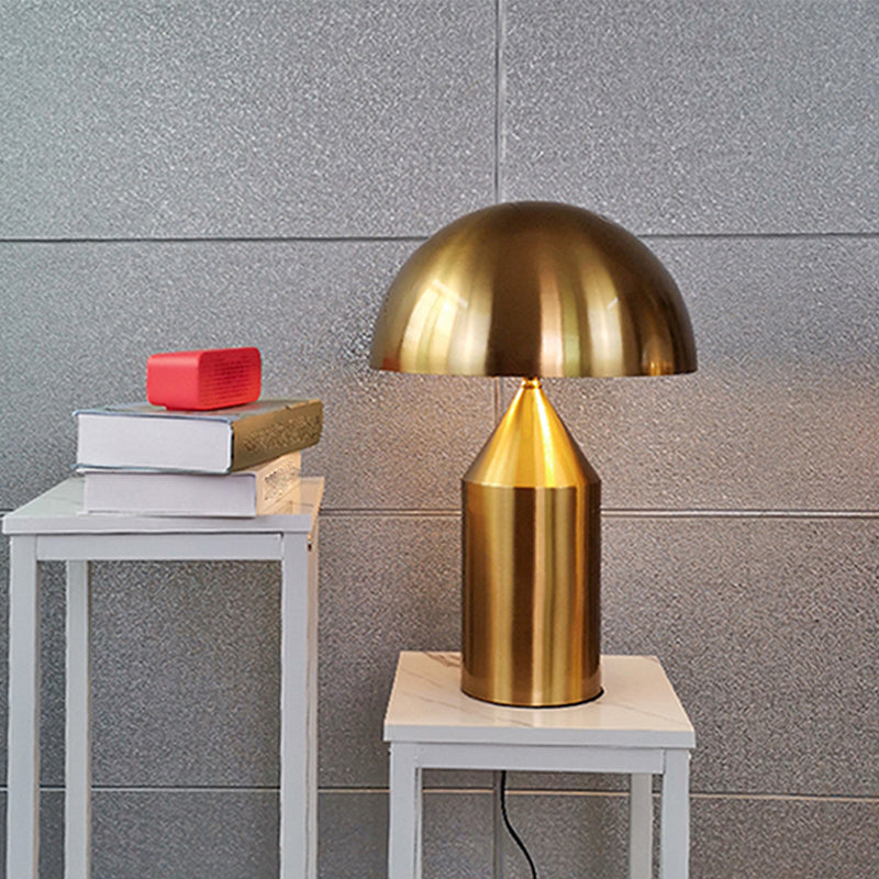 Metal Dome Shaped Nights and Lamp Contemporary Style Table Light for Bedroom