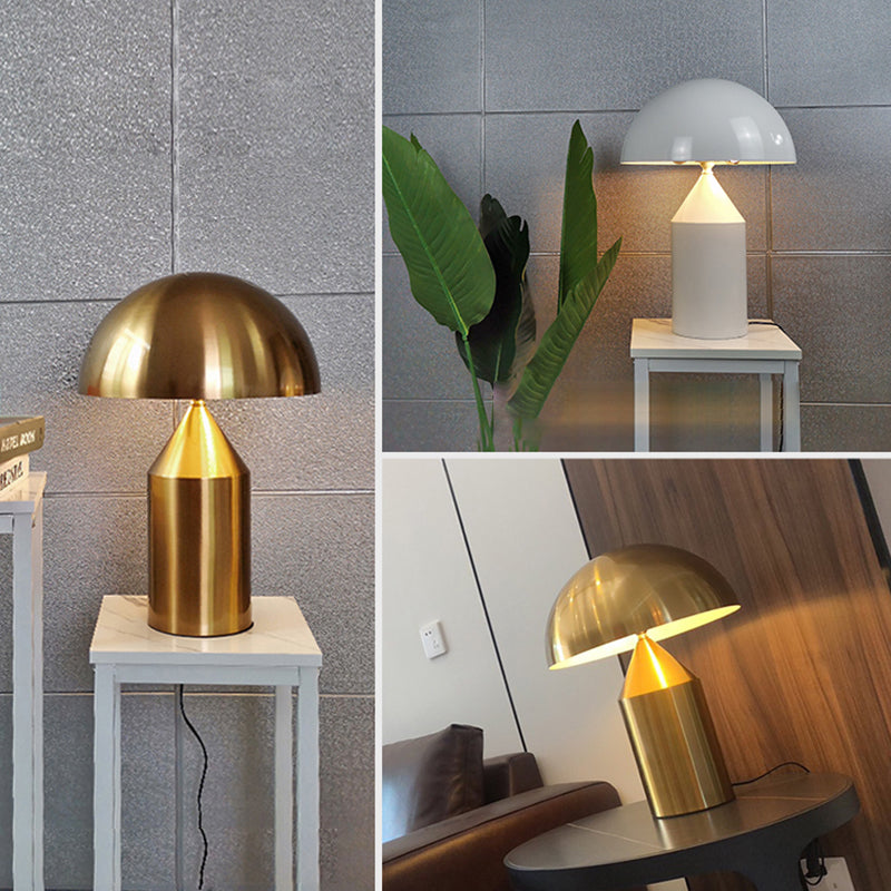 Metal Dome Shaped Nights and Lamp Contemporary Style Table Light for Bedroom