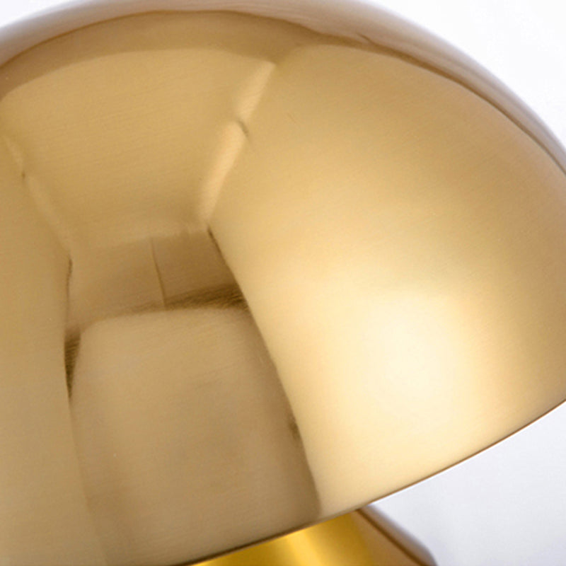 Metal Dome Shaped Nights and Lamp Contemporary Style Table Light for Bedroom