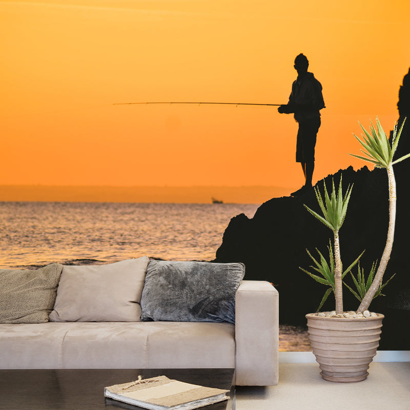 Photography Style Seascape Mural Wall Decor Environment Friendly for Living Room