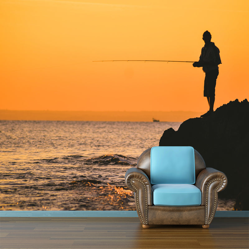 Photography Style Seascape Mural Wall Decor Environment Friendly for Living Room