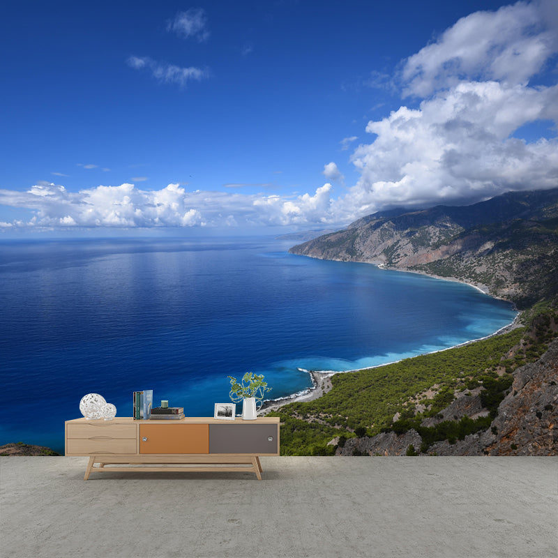 Photography Seascape Mural Wall Decor Environment Friendly for Living Room