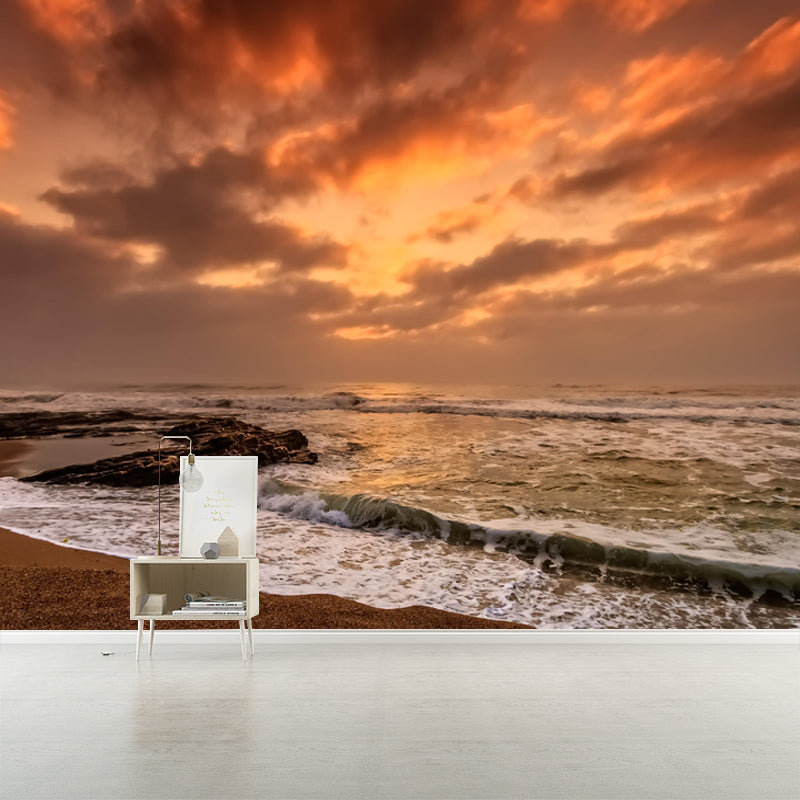 Photography Seascape Mural Wall Decor Environment Friendly for Living Room