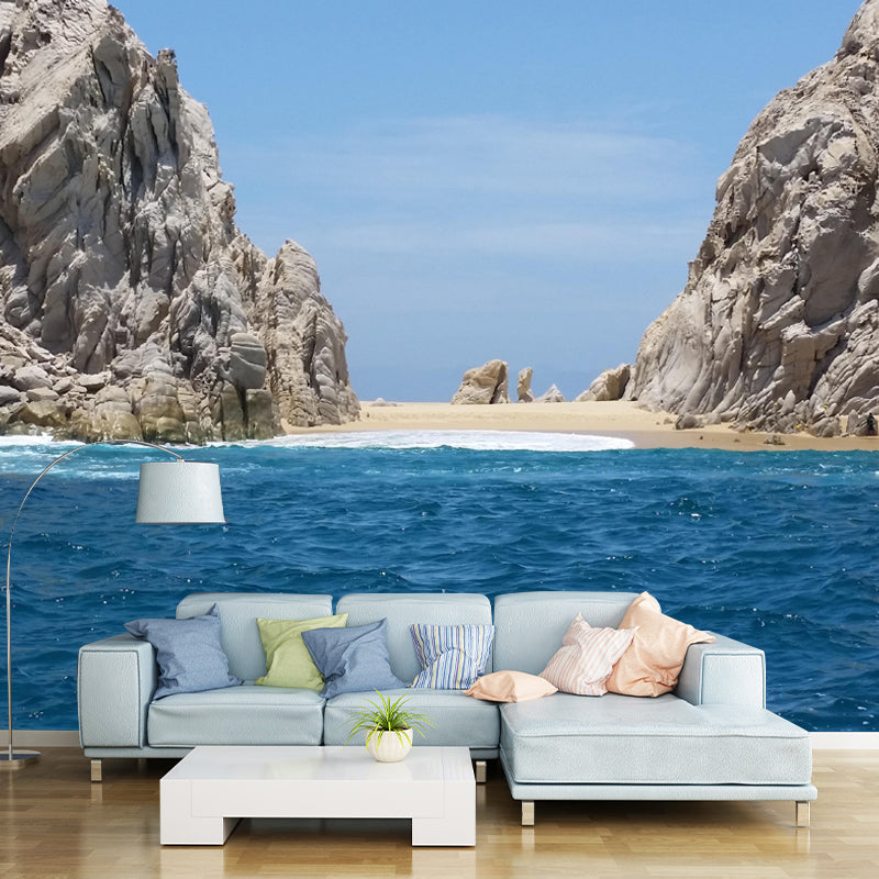 Contemporary Seascape Mural Wall Decor Environment Friendly for Living Room