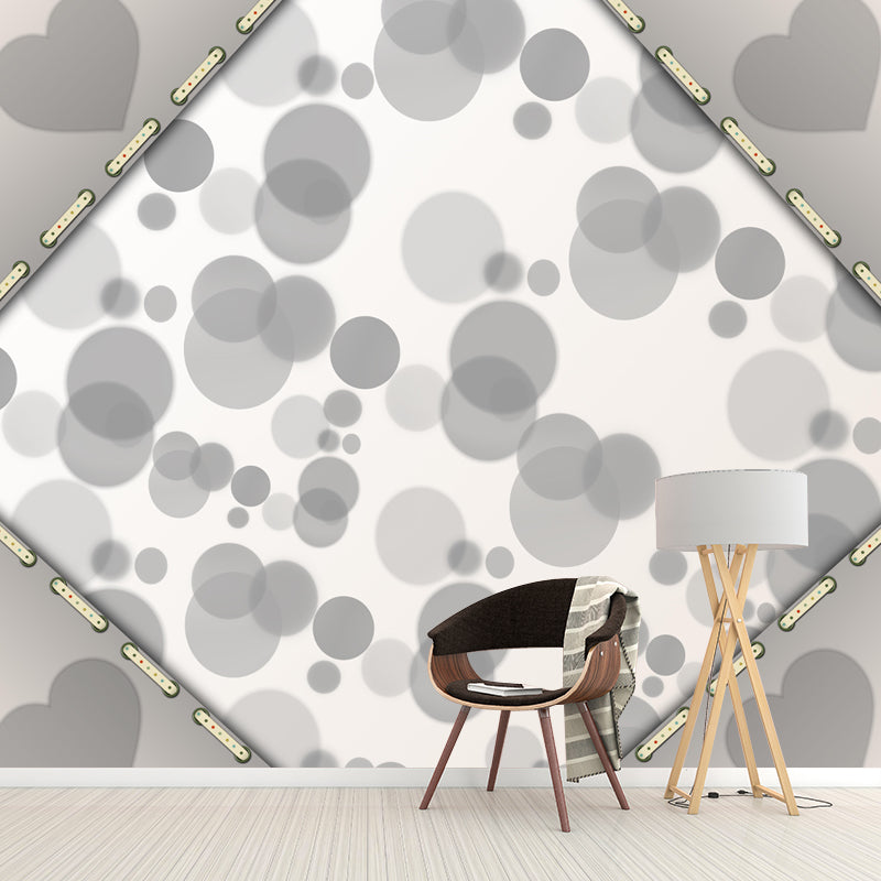 Horizontal Illustration Geometry Mural Wall Decor Environment Friendly for Living Room