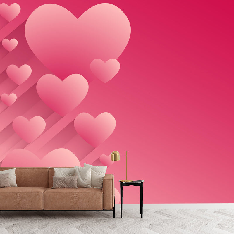 Customized Geometry Wall Mural Mildew Resistant Wallpaper for Dining Room