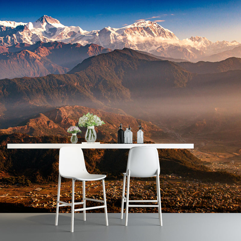 Contemporary Mountain Mural Wall Decor Environment Friendly for Living Room