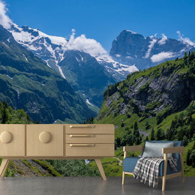 Modern Huge Mountain Mural Wall Decor Environment Friendly for Living Room