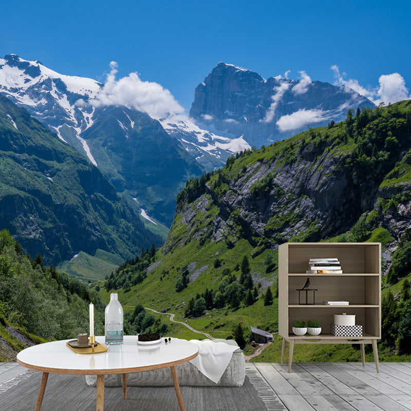 Modern Huge Mountain Mural Wall Decor Environment Friendly for Living Room